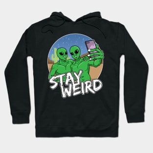 Alien Mobile Phone Selfie Ufo Hoodie